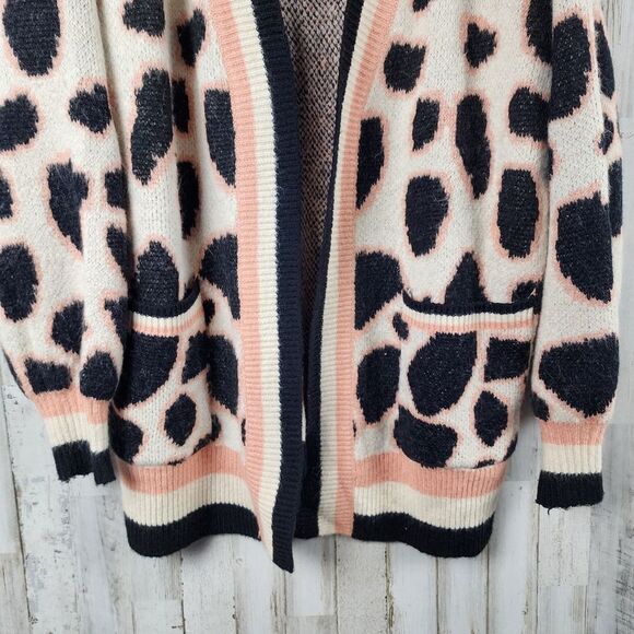 Mod Animal Print Cardigan Sweater Size M/L - Picture 5 of 10